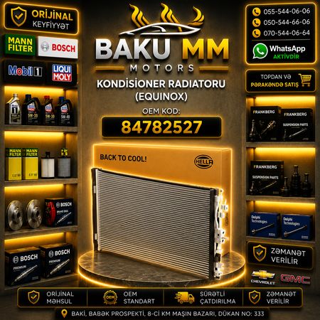 Chevrolet Equinox Kondisioner Radiatoru - Yeni / 84782527 – Bakı – ucuztap.az