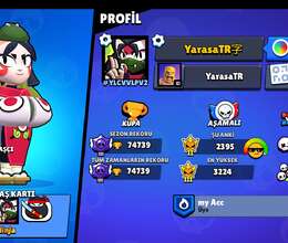 Brawl stars Hesabı Satılır 74k Kupa 