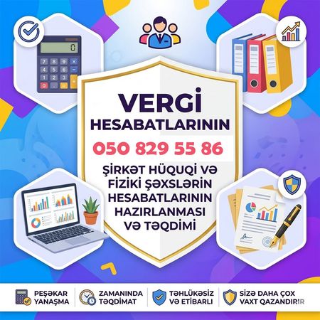 Aylıq Rüblük Vergi Hesabatının Aparılması – Mühasibat xidmətləri – ucuztap.az
