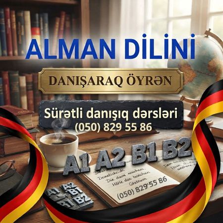 Alman Dili Danışıq Dərsləri Almaniyaya Gedənlər Üçün Sürətli Dərslər – Hazırlıq kursları – ucuztap.az