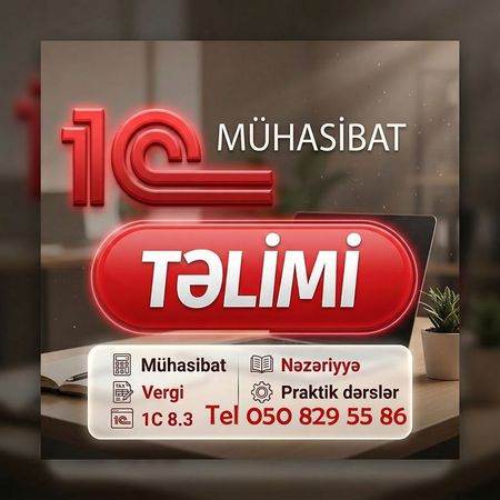 4 Aylıq Mühasibatlıq 1C Kursu Fərdi Dərslər – Hazırlıq kursları – ucuztap.az