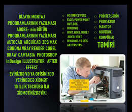 Her növ printer proyektor kompütərlərin təmiri