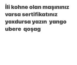 Köhnə maşınların yango-uberə qoşulması