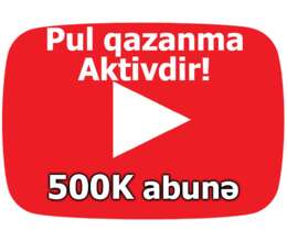 YouTube kanalı satılır. +500K abunə 
