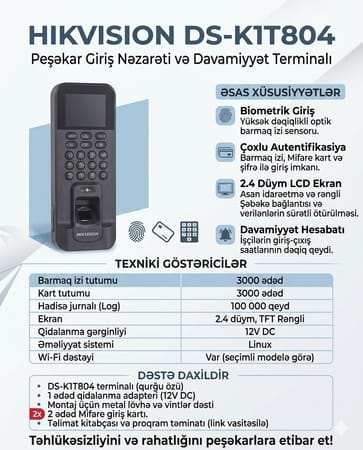 Hikvision - DS-K1T804BMF