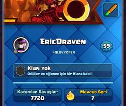 Clash Royale hesabı