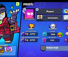 Brawl Stars Hesabı 62K kupa