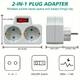 2 X Switchable Sockets with Switch | 2 X Переменные розетки с выключателем