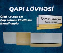 Qapı məlumat lövhəsi