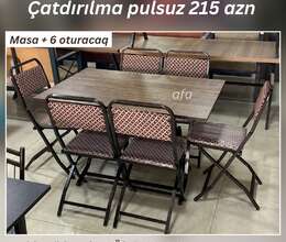 Açlıb-yigilan masa destleri