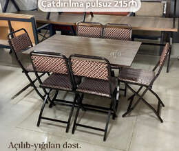 Açlıb-yigilan masa destleri