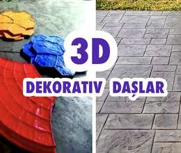 3D Dekorativ Daşlar