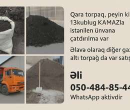Qara torpaq peyin istənilən yerə sifariş verə bilərsiniz əkinə yararlı 