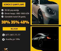 Uber Fly  Parka taksi sürücüləri tələb olunur