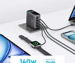 Anker displeyli 140W GaN 4 portlu Noutbuk adapter – Aksesuarlar – ucuztap.az