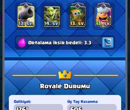 Clash royale hesabı satılık