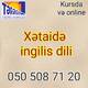 İngilis dili kursları 