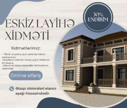 Eskiz layihe Çıxarış (Kupça) tikinti üçün Eskiz layihe