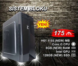 Ofis üçün Kompüterlər Sarko DDR3 H61 1155 Core i3 2130