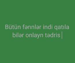 Onlayn 3 fənn buraxılış imtahanlarına hazırlıq 