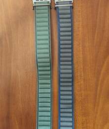 Apple Watch Ultra Blue Alpine Loop kəməri.