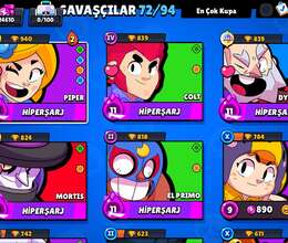 Brawl stars 25k hesab(endirim olacaq)