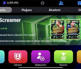 Efootbal mobile hesab