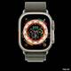 Apple Watch Ultra Green Alpine Loop kəməri.