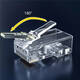 100 ədəd RJ45 Cat6 Keçidli Konnektor