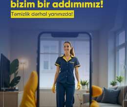 Təmizlik işləri görürəm