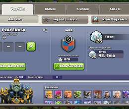 Clash of clans hesabı satılır 