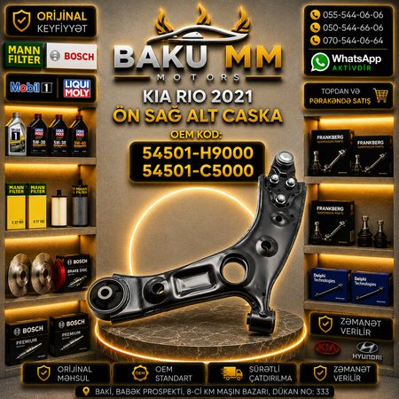 Kia Rio Ön Sağ Alt Çaşka (2021) 54501-H9000 54501-C5000 – HYUNDAI KIA EHTIYAT HISSELERI – Bakı – ucuztap.az