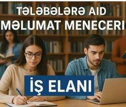 Tələbələrə ofis daxili iş təklifi 
