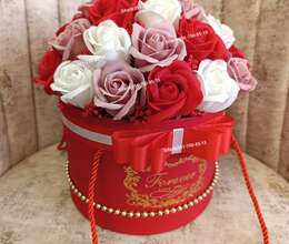 Sabun gül səbətləri