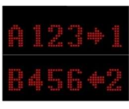 Növbə sistemi üçün "Dot-Matrix LED Ana Gösterge"