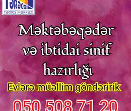 Məktəbəqədər və ibtidai sinif hazırlığı 