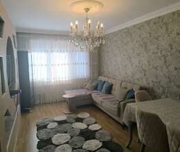 Neftçilər metrosu yaxınlığında 3 otaqlı tam əşyalı mənzil