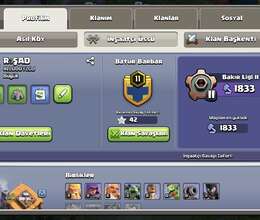 Clash Of Clans Hesabı satılır təcili  Aşıağı yeri var ciddi olana