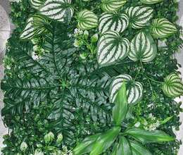 Yaşıl süni dekorativ panel -örtüklər-setka