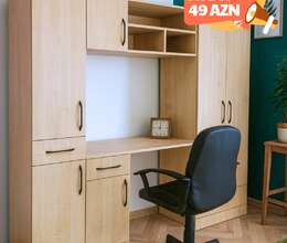 Uşaq otağı çalışma masası-dolab dəsti Kreditlə