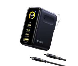 Baseus 140w - 4 çıxışlı, ekranlı Gan adapter