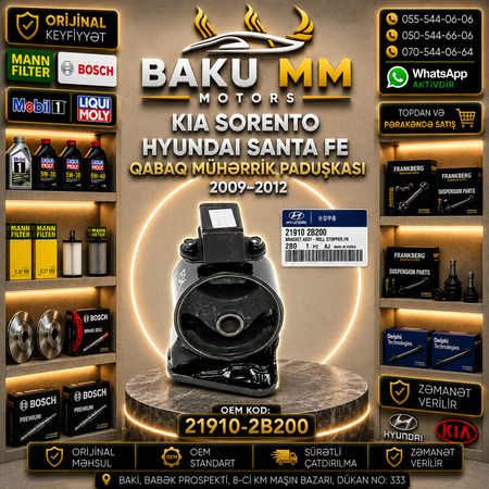 Kia Sorento / Hyundai Santa Fe Qabaq Mühərrik Paduşkası (21910-2B200) – HYUNDAI KIA EHTIYAT HISSELER – Bakı – ucuztap.az