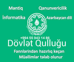 Dövlət qulluğu fənnlərindən  məllim tələb olunur 