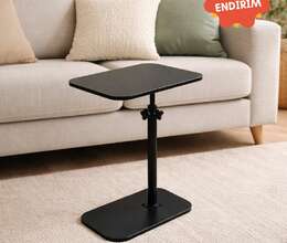 Tənzimlənən yan masa (jurnal masası) qara | Yarı qiymətə