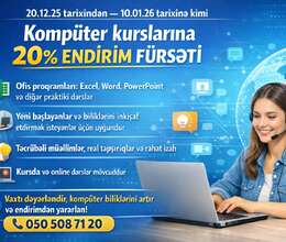 Endirimli kompüter kursları 