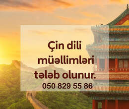 Çin dili müəllimi tələb olunur