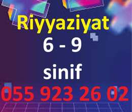 Riyyaziyat fənni Hazırlığı. 6-9 sinif.