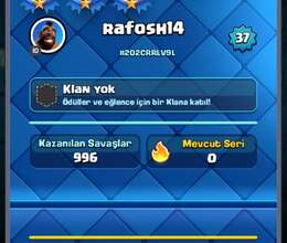 Clash royale hesab