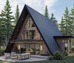 A Frame evlərin tikintisi və zövqə uyğun təmiri