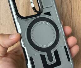 Apple iPhone 16 Pro Tank zirehli Silver case